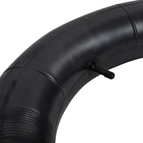 Close-up of Ebike Inner Tube 4.00/4.90-20 For Super 73 S Series And Similar E Bikes, showing air valve and smooth nitrile rubber surface.