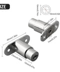 Sliding Door Lock For Closets And Display Cabinets, Zinc Alloy Plunger Cylinder With Keys, 23mm Cylinder dimensions