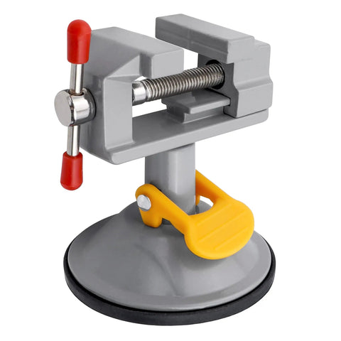 Mini Bench Vise With 360 Degree Swivel Suction Base Small Table Clamp Workbench Vise Pro Grade DIY Wood Craft Carving Tool