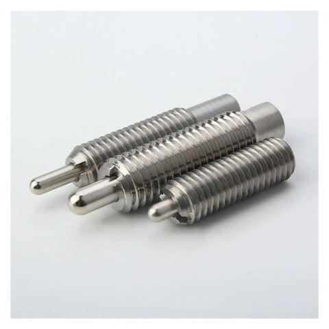 Stainless Steel Long Stroke Plunger With Retractable Spring And Smooth Plastic Head Built Tough For Heavy Duty Trades, showing three sizes.