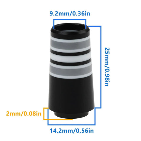 10 Pcs 0.355 Inch Golf Ferrule Set For Ping Callaway PXG Titleist Taylormade Irons And Wedges Tight Fit Plastic Ferrules
