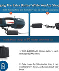 Automatic Hot Melt Electric Strapping Machine With Dual Power Batteries For Sealing Heavy Pp Pet Straps Up To 16Mm Wide with charger and battery.