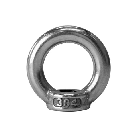 Heavy Duty Stainless Steel Shoulder Eye Bolts 4 Pack With M8 Threads, Includes Slot Nuts, Washers, And Spring Washers For Rope Attachment