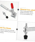 Heavy Duty Welding Toggle Clamps Set 2 Pack With Rubber Tip Guards Quick Release Fixed Clamps for Woodworking and Welding