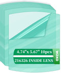 Clear Front Lens Cover Replacement Pack For Welding Helmets 10 Pack Exterior Outer Lens Fits MP 10 Elite Titanium Digital Elite And Miller Series Helmets Pro Grade Clarity Easy Upgrade, stack of 10 polycarbonate lenses