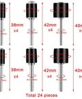 Knockout 384 Piece Sanding Drum Kit Featuring 360 Abrasive Sleeves And 24 Steel Mandrels with various sizes and specifications.