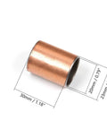 Ready To Drop Single Sleeve Bearing 20 Millimeter Bore By 23 Millimeter Wrap By 30 Millimeter Long Oilless Plain Bushing shown with dimensions.
