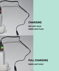 Two Pack USB Charging Cable With XH-3P Connector For SCX24 RC Car And 2S 7.4V LiPo Battery, charger showing LED indicator