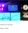 UV energy meter display showing 5090 mJ/cm² and 543 mW/cm² readings for Heavy Duty Cold Light Uv Curing Lamp Equipped With 365Nm 395Nm And 405Nm Wavelengths For Rapid Resin Cure And Pcb Solder Surefire Results Slick Plug In Workhorse For 3D Printer And Tech Crew.