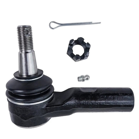 Front 6 Piece Tie Rods Kit With Boots For 2006 Through 2012 Dodge Ram 1500 5 Lug Trucks Includes Front Inner And Outer Rods And Boots Heavy Duty Suspension Replacement, tie rod end with boot, cotter pin, and hardware