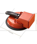 Close-up of strong suction cup tool with black handle, 4.65in diameter for seamless joint fixing. Grab These 2pcs Floor Gap Repair Tools With Strong Suction Cups To Fix Seamless Joints On Laminate Vinyl Planks Fast And Easy For Any Diy Renovation Project Today.