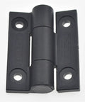 Plastic Black Torque Hinges For Doors With Damping, 1 Piece, XK561, Front View, Rust Proof For Aluminum And Wood Doors