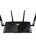 Beast WiFi 7 AiMesh Router with Ultra Fast 7200Mbps Throughput, showing front panel and four antennas for whole home