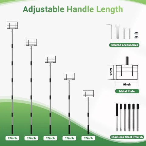 Adjustable handle lengths of 8 Foot Edge Protector Extension Handle For V Shaped Edge Corner Guards And Flatbed Edge Protectors