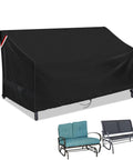 Outdoor Loveseat Cover For Two-Person Glider Benches And Sofas, Waterproof Patio Furniture Cover, 48L x 28W x 35H, Heavy Duty 600D Oxford