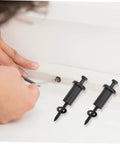 Installation process of the 4 Sets Barn Door Closet Hardware Sliding Door Track Spacers Kit Carbon Steel Connectors For Heavy Duty Doors