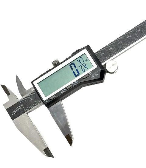 EZCal Digital Caliper 0 To 8 Inches 200 mm With IP54 Splash Water, Oil And Dust Resistant Housing, Extra Large LCD Display