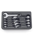 Ten Piece SAE Stubby Twelve Point Wrench Set With Fifteen Degree Offset For Tight Spaces Off Corner Box End For Better Grip Stubby Beam Length