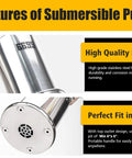 Tankless Water Heater Flushing Kit With One Quarter HP Stainless Steel Sump Pump featuring high quality material and perfect fit design