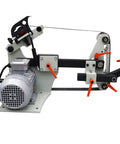 Heavy Duty 2X72 Bench Belt Grinder With Variable Speed Knobs And Rock Solid Welded Steel Frame, precision metalworking tool.