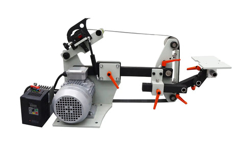 Heavy Duty 2X72 Bench Belt Grinder With Variable Speed Knobs And Rock Solid Welded Steel Frame, precision metalworking tool.