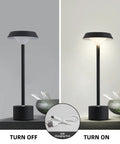 Cordless LED Table Lamp With Rechargeable Battery Dimmable Color Mixing And Touch Control Desk Light Turned On and Off