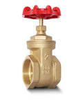 2 Inch NPT Brass Gate Valve Built Tough Heavy Duty Female To Female Threaded Rotary Sluice Valve With Wheel Handle