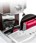 Barista Grade Semi Automatic Espresso Machine For Home Or Office With 15 Bar Pump and detachable drip tray close-up view