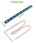 Lit 24V LED Light Kit For Adventurer 5M And 5M Pro 3D Printers showing 23 cm light board with 7 LEDs and 73 cm flexible cable