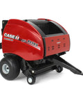 One Sixteenth Scale Case IH RB565 Round Baler Diecast Farm Toy with Two Round Bales, working bale chamber, rubber wheels
