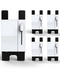 Five Dimmer Switch Bundle For Home Lighting, 3-Way 4-Way and Single Pole, features white finish with smooth sliding dimmer.