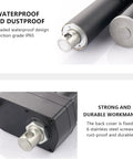 Heavy Lift Linear Actuator Electric Lifter Built Tough With Rock Solid Thrust Rating And IP65 Rated Waterproof Aluminum Telescopic Push Rod components highlighting waterproof design and durable workmanship.