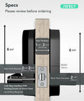 Specifications of Keyless Entry Keypad Smart Door Lock With Handle And Knob Five Ways To Unlock Digital Deadbolt, side view