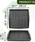 Plastic Concrete Molds Pathmaker Set For DIY Patio Paving Slabs Parquet Look Walkway Stones Mold Kit, 50x50x5 cm size shown