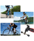 Cyclists riding road bikes with a Universal Bike Chain Tool And Breaker, handy steel chain splitter tool shown in the foreground.
