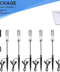 Outdoor Pathway Light Set With 570 Lumen LED Lights 6 Pack Plug In 12V Low Voltage Landscape Lighting Extendable IP65 Waterproof Garden Lights package