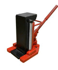 10 Ton 5 Ton Hydraulic Toe Jack Straight Up Built Tough As Nails To Crush Massive Loads With Smooth Manual Pumping And Low Profile Design, red and black design for tight spaces.
