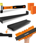 Universal Floor Installation Kit with mallet, pull bar, contour gauge, spacers for vinyl plank and laminate flooring