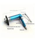 Close-up of 24 Piece Pneumatic Brake Caliper Piston Wind Back Tool Kit showing mechanism and labeled parts in blue.