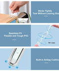 Image showing Real Deal Clear Silicone Furniture Bumpers Six Pack with tough PVC, flexible design and built-in airbag cushion.