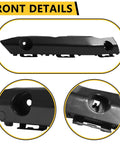 BXZ front bumper cover bracket retainer pair for Toyota Camry 2015-2017, black plastic automotive part