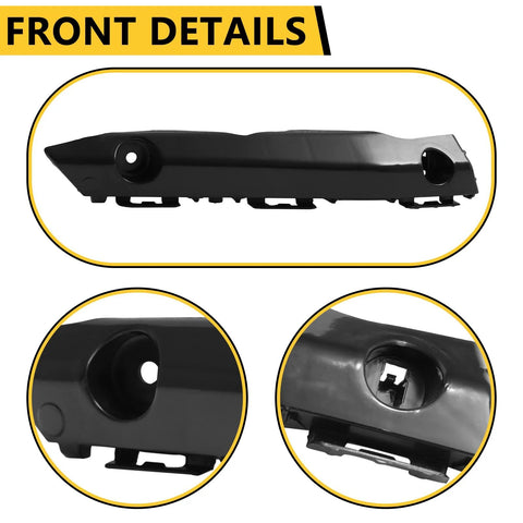 BXZ front bumper cover bracket retainer pair for Toyota Camry 2015-2017, black plastic automotive part