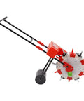 Six Row Hand Push Garden Seeder With Precision Seed Metering And Adjustable Depth And Spacing, Farm Ready Galvanized Iron And ABS Construction