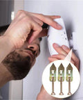 200 Piece Self Drilling Drywall Anchors And Screws Kit With Quick Install No Drill Or Holes In Wall For Picture Hangers Shelves Cabinets And DIY Furniture Fixes Easy Peasy, white wall mount