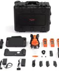EVO II V3 Pro 6K RTK Rugged Drone Bundle With 1 Inch CMOS Sensor 20MP Photos and accessories, including case and controllers.
