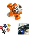 Aluminum Clutch Cable Adjuster For Motorcycle M8 1.25 Thread Orange Finish Durable Lightweight Wire Tensioner For Brake And Clutch Cables