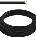 SOOW Portable Power Cable 16/3 16 AWG 3 Conductor 600 Volt Heavy Duty Electrical Cord, 50 Foot Roll In A Bag, coiled view