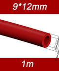 PTFE tubing for industrial use heavy duty engineering tubing with tough durability, excellent dimensional stability, 9x12mm size