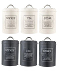 Metal Coffee Canister Set Of 3 With Tight Seal Lids These Wide Mouth Kitchen Food Storage Jars Are A Flat Out Home Run.