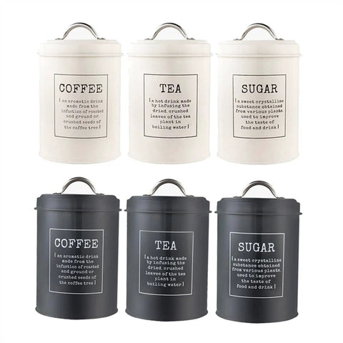 Metal Coffee Canister Set Of 3 With Tight Seal Lids These Wide Mouth Kitchen Food Storage Jars Are A Flat Out Home Run.